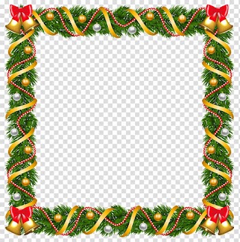 Christmas Gift, Christmas Border transparent background PNG clipart