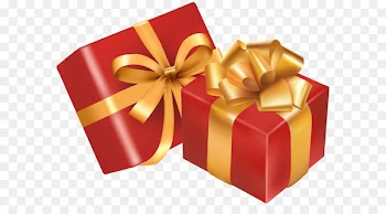 Christmas gift Christmas Day - Two Red Gift Boxes PNG Clipart Image 
