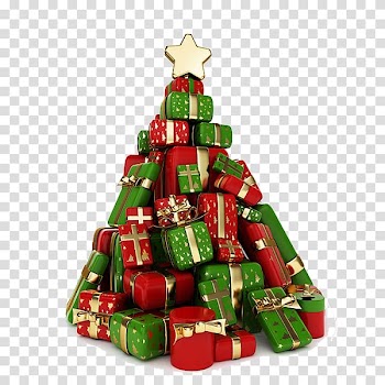 Christmas gift Christmas gift Christmas tree Illustration, Gifts tree transparent background PNG clipart