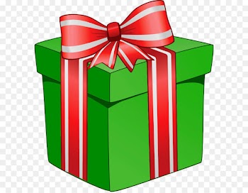 Christmas gift Christmas gift Clip art - Green Gift Box with Red Bow PNG Picture 