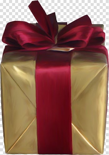Christmas gift Christmas gift , Golden Gift transparent background PNG clipart