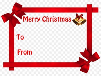 Christmas gift Christmas gift Holiday Santa Claus - name tag 