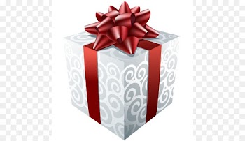 Christmas gift Christmas gift Santa Claus Clip art - White Gift with Red Ribbon Clipart 