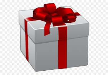 Christmas gift Clip art - Transparent White Present Box with Red Bow PNG Clipart 