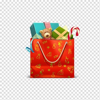 Christmas Gift Icon, Christmas gift bag transparent background PNG clipart