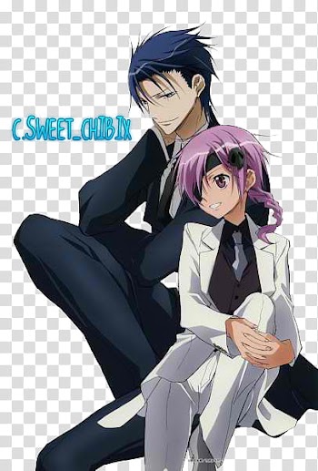 Christmas gift special, boy and girl anime character transparent background PNG clipart