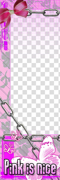 Christmas gift special, pink Pink is Nice border transparent background PNG clipart