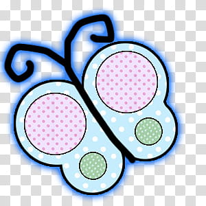 Christmas gift special, teal and pink butterfly transparent background PNG clipart