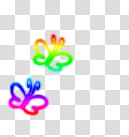 Christmas gift special, two assorted-color butterflies illustration transparent background PNG clipart