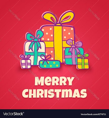  					Christmas gifts vector image														