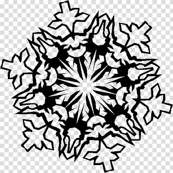 Christmas Gimp Brushes, black floral illustration transparent background PNG clipart