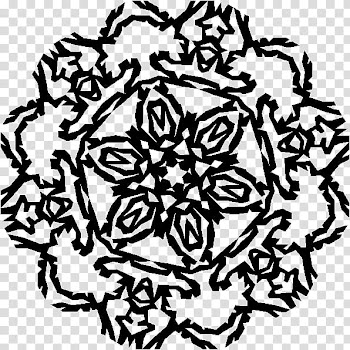 Christmas Gimp Brushes, black star wreath illustration transparent background PNG clipart