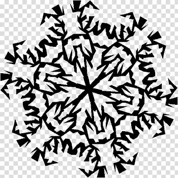 Christmas Gimp Brushes, round black floral illustration transparent background PNG clipart
