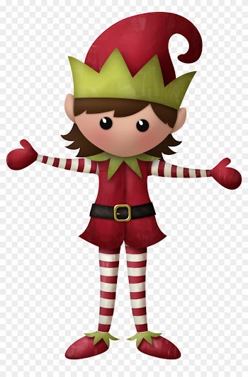 Christmas Girl Elf Clip Art - Christmas Girl Elf Clipart