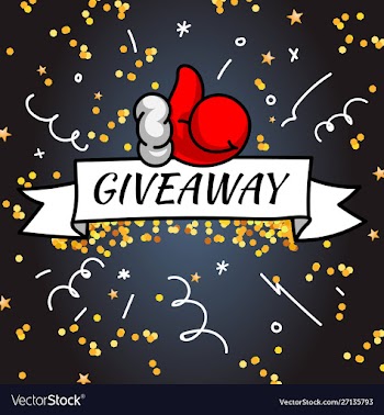 Christmas giveaway handwritten modern lettering vector image