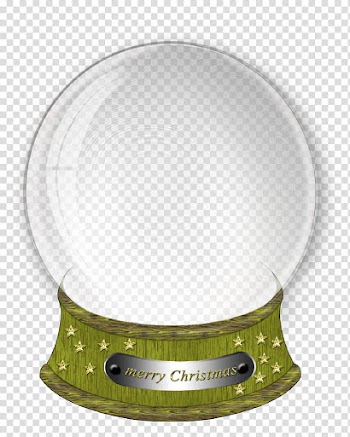 Christmas globe , Merry Christmas snowglobe art transparent background PNG clipart