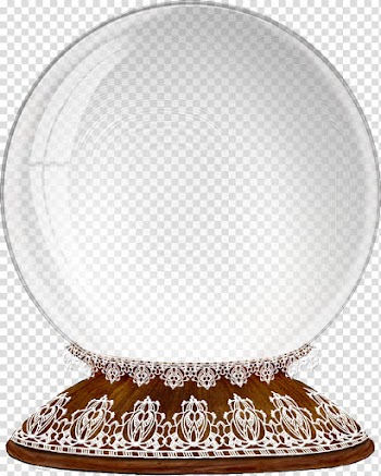 Christmas globe , white fortune ball illustration transparent background PNG clipart
