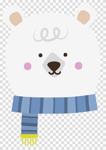 Christmas Graphics, polar bear transparent background PNG clipart