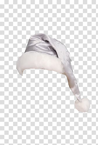 Christmas, gray and white Santa hat illustration transparent background PNG clipart