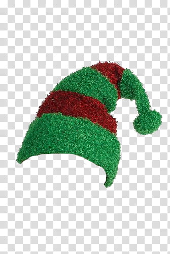 Christmas, green and red hat transparent background PNG clipart