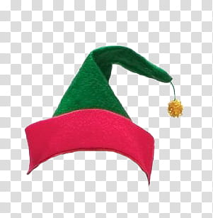 Christmas, green and red hat transparent background PNG clipart
