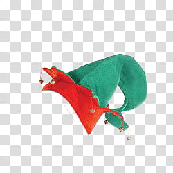 Christmas, green and red jester hat transparent background PNG clipart
