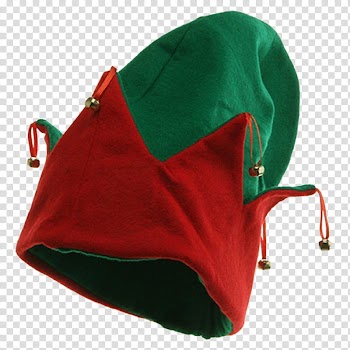 Christmas, green and red knit cap transparent background PNG clipart