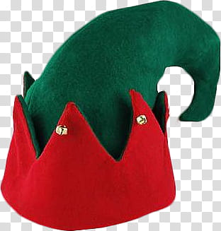Christmas, green and red knit cap transparent background PNG clipart