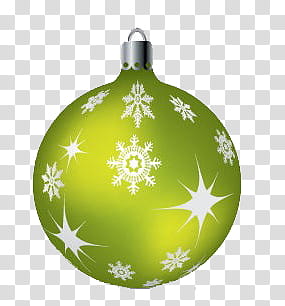 Christmas, green and white bauble transparent background PNG clipart