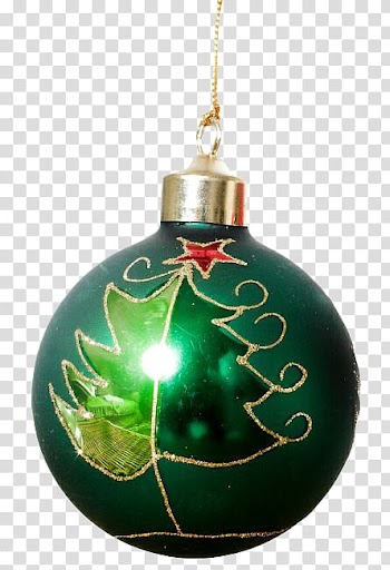 Christmas, green bauble ornament transparent background PNG clipart