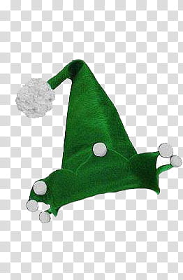 Christmas, green cone hat transparent background PNG clipart