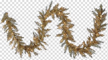 Christmas, green tinsels transparent background PNG clipart