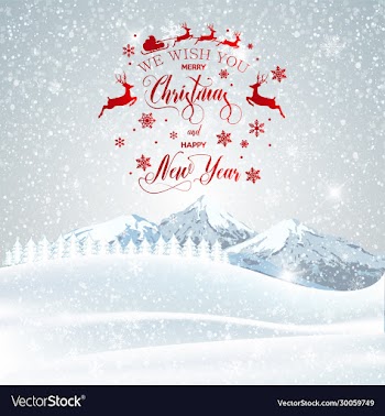 christmas greeting card merry lettering