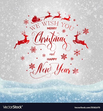 christmas greeting card merry lettering
