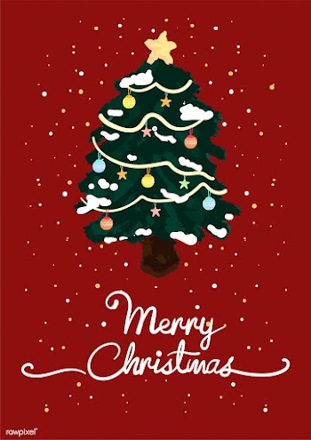 Christmas greeting card vector | Free stock vector - 296847