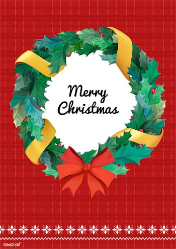 Christmas greeting card vector | Free stock vector - 296849