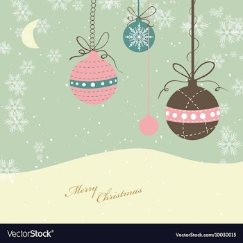 Christmas greeting card vector image