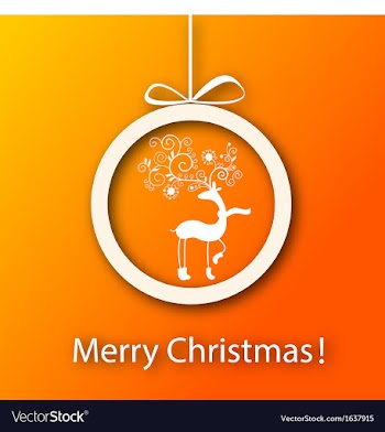 Christmas Greeting Card vector image