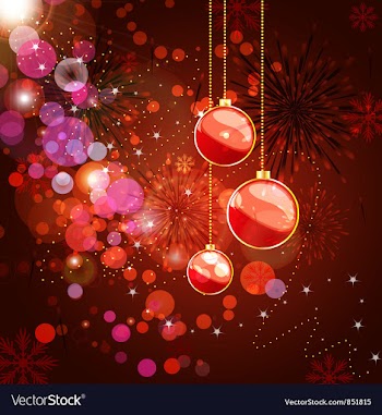Christmas greeting card vector image