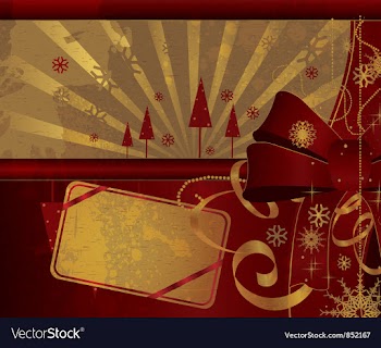 Christmas greeting card vector image
