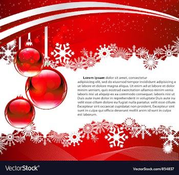 Christmas greeting card vector image