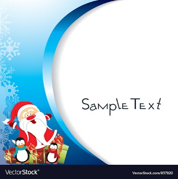 Christmas greeting card vector image