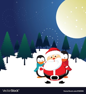 Christmas greeting card vector image