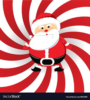 Christmas greeting card vector image