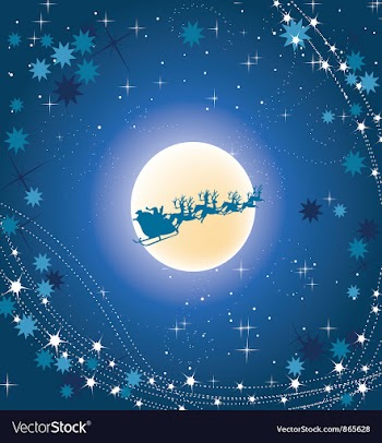 Christmas greeting card vector image