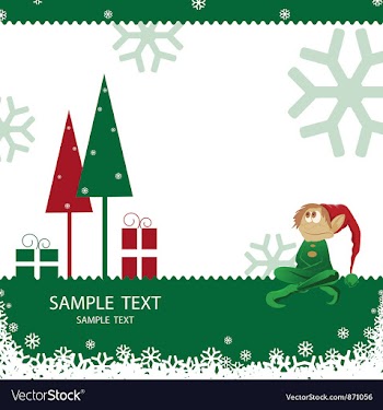 Christmas greeting card vector image