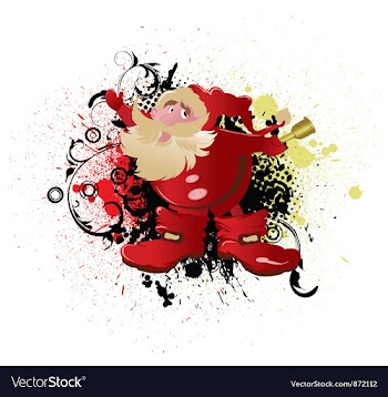 Christmas greeting card vector image