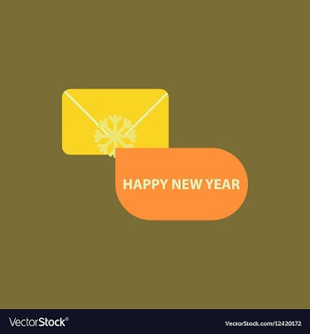 Christmas greeting envelope vector image