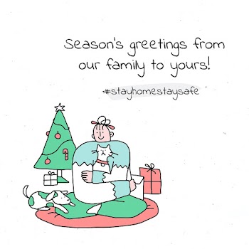 Christmas greeting psd new normal lifestyle poster