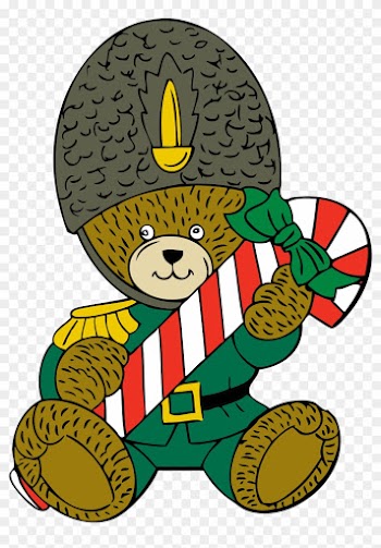 Christmas Guard Bear By Johnny Automatic - Border Guard Clip Art
